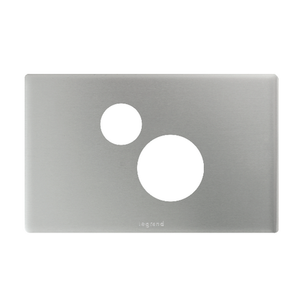 Excel Life Horizontal Single Powerpoint Coverplate with Extra Function Hole Matt Silver