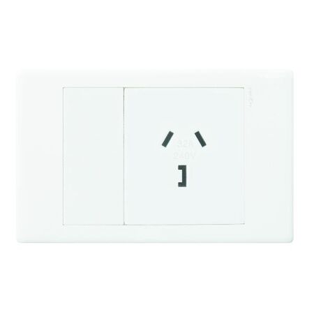 Excel Life 32A Unswitched Horizontal Single Powerpoint Gloss White