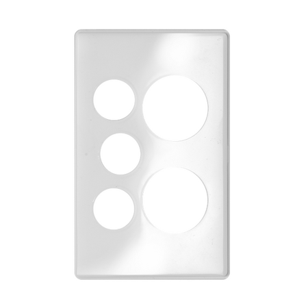 Excel Life Vertical Double Powerpoint Coverplate with Extra Function Hole Ice