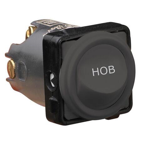 Excel Life - Engraved rocker switch mechanism 1 way 32A 240V a.c. HOB engraved urban grey