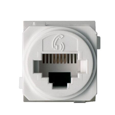 Excel Life - Phone socket/mechanism Cat3 white