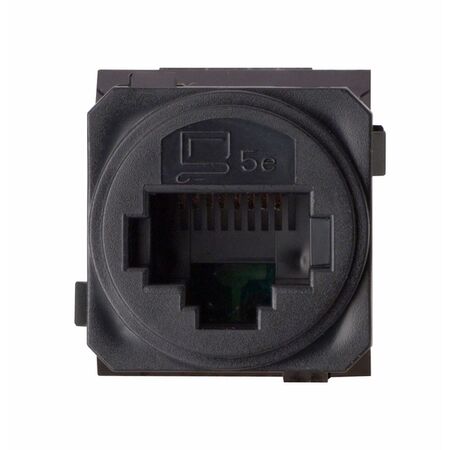 Excel Life - RJ45 socket/mechanism Cat5e UTP 8 contacts black
