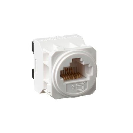 Excel Life - RJ45 socket/mechanism Cat6 UTP 8 contacts white