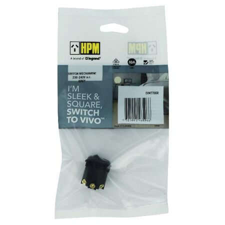 HPM VIVO 10A Rocker Switch Mechanism Dark Grey