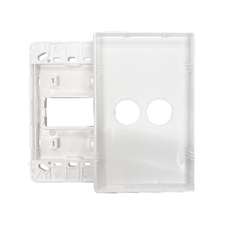 Excel Life Smart Grid & Plate for 1 Wireless Master Switch or Blind Switch Gloss White