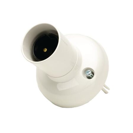 HPM B22 Anchor Fixed Bayonet Batten Holder 68mm White