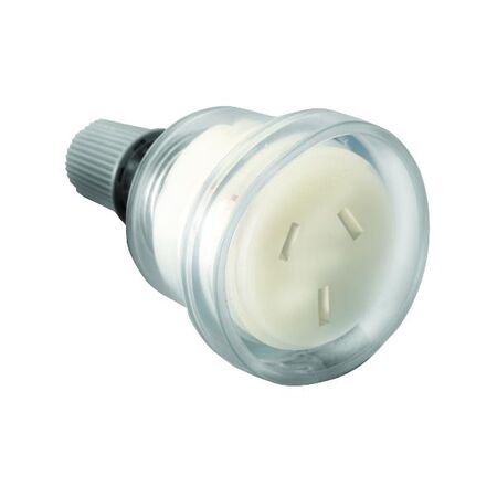 HPM 10A 3 Pin Extension Socket Outlet Clear HPM 10A 3 Pin Extension Socket Outlet Clear