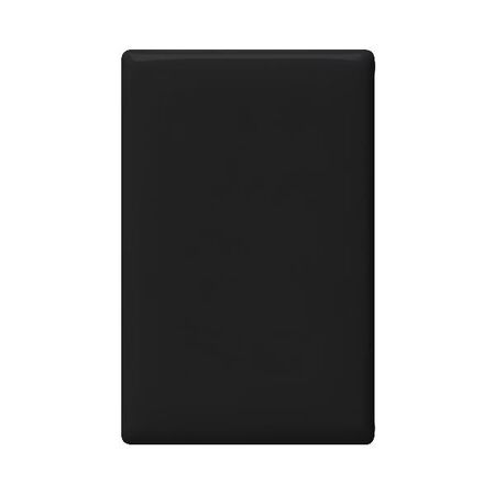 Linea - Blank coverplate black