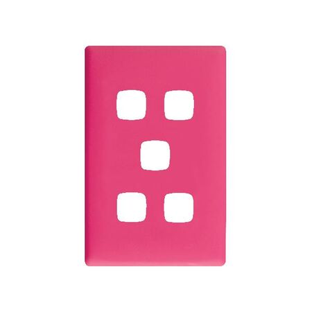 Linea Coverplate 5 gang bubblegum
