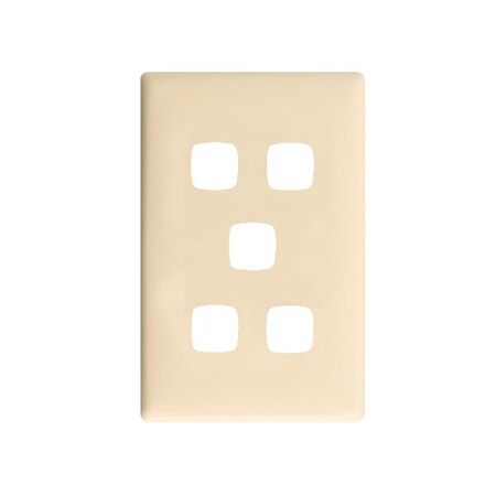 Linea Coverplate 5 gang runaway bride