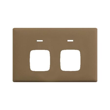 Linea Powerpoint coverplate 2 gang autoswitch ninja khaki