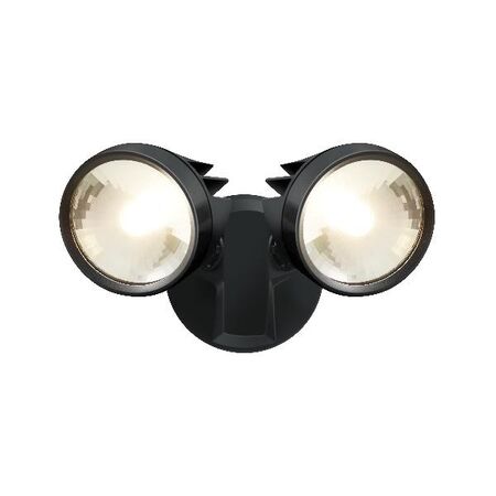 HPM SIKA 25W 2200lm LED Cool White Twin Floodlight Black