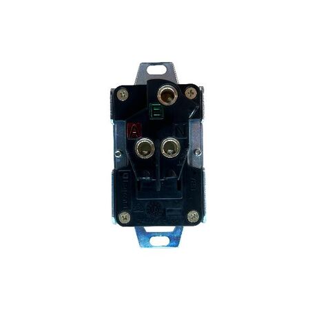 Architectural metal - Vertical single powerpoint mechanism 10A 240V a.c. white
