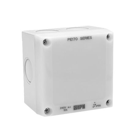 AQUA 10A 2400W IP56 3 Wire Weatherproof Programmable Light Sensitive Switch Grey