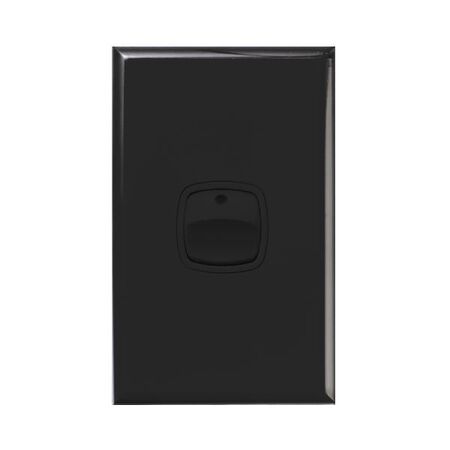 Excel - Vertical heavy duty rocker switch 1 gang 2 way 40A 240V a.c. black