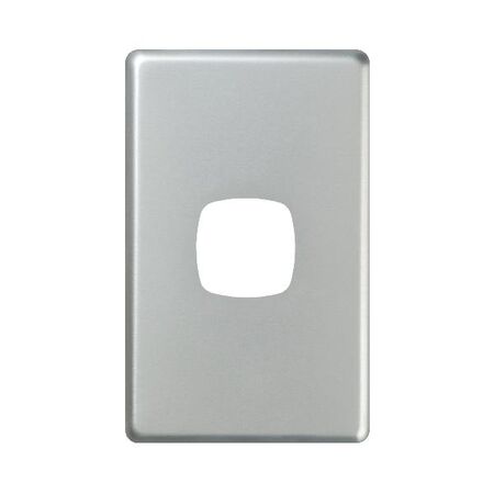 Excel - Switch coverplate 1 gang heavy duty matt silver