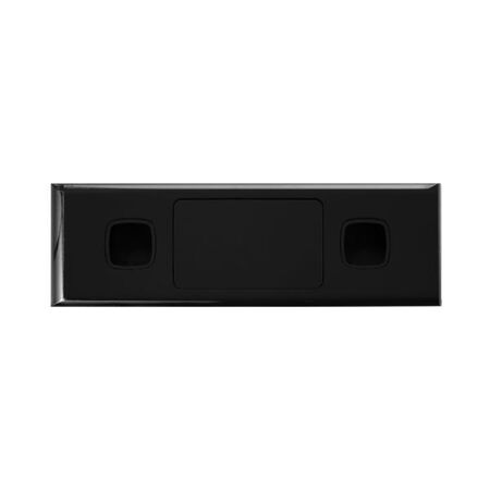 Excel - Grid & plate For 770 series mechanisms - 6 gang blank & narrow 2 gang narrow black