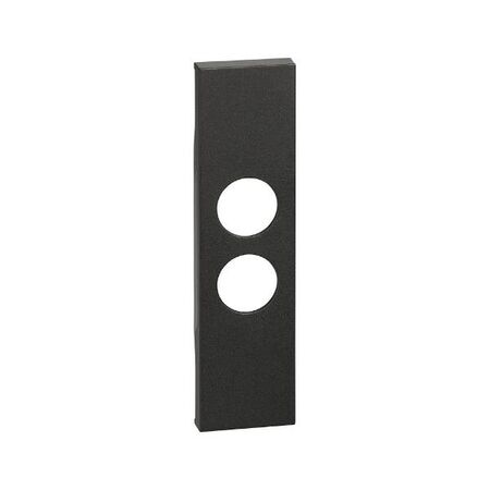 Bticino Living Now 1 Module Dual PAL & F Type TV Socket Mechanism Cover Black