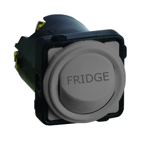 Excel Life - Engraved rocker switch mechanism 2 way 16AX 240V a.c. FRIDGE engraved urban grey