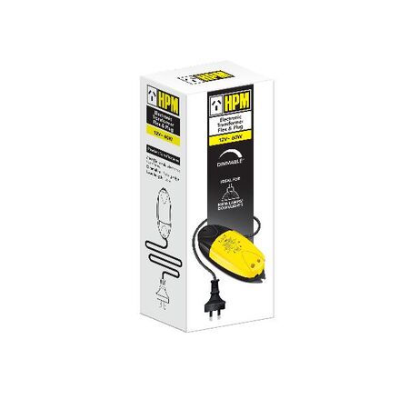 HPM Cougar 12V - 60W Dimmarble Electronic Downlight Transformer with Flex & Plug