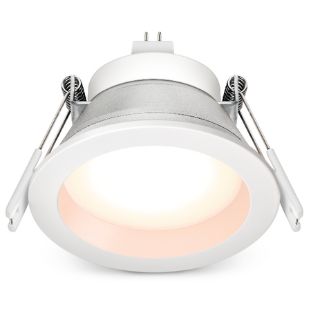 HPM MR16 12V 7W LED Warm White Downlight 70mm White