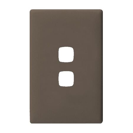 Linea - Coverplate 2 gang wet elephant