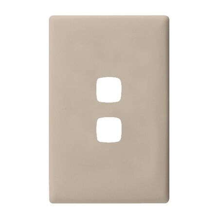 Linea - Coverplate 2 gang ghost gum