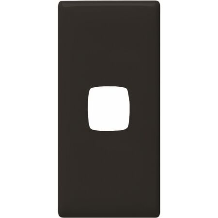 Linea - Architrave coverplate 1 gang black