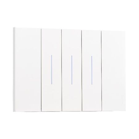 Bticino Living Now 10A 3 Gang Switch White