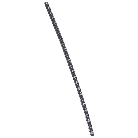 CAB3 - Markers for terminal blocks and wiring 0.15 to 0.5mm² numbers - colour code 0.15-0.5mm² black number 0 pack of 1000