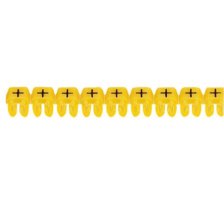 CAB3 - Markers for terminal blocks and wiring 0.15 to 0.5mm² black symbols on yellow background 0.15-0.5mm² symbol + pack of 300