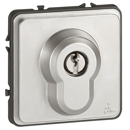 Soliroc Key switch mechanism IP54 IK10 6A 230V a.c. removable OFF magnesium