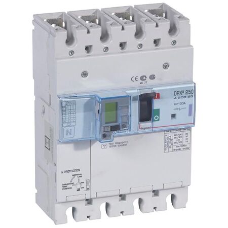 DPX³ 250 MCCB Electronic Release + e.l.c.bs - Icu 50 kA - 400 V~ - 4 Phase - 100 A