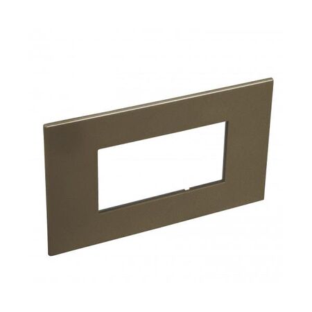 ARTEOR Square 4 Module Horizontal Coverplate Dark Bronze