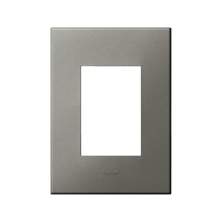 ARTEOR Square 3 Module Vertical Coverplate Magnesium
