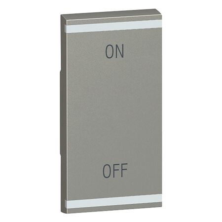 Arteor - MyHOME - Square key cover BUS/SCS - ON/OFF - 1 module - magnesium