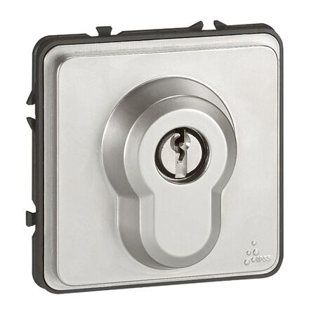 Soliroc Key switch mechanism IP54 IK10 6A 230V a.c. removable OFF magnesium Soliroc Key switch mechanism IP54 IK10 6A 230V a.c. removable OFF magnesium