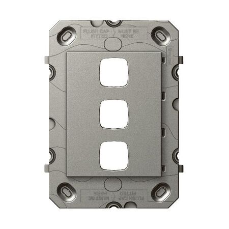 Arteor 770 series - Grid 3 Gang magnesium