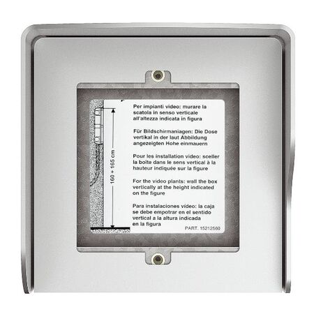 Bticino Sfera 1 Module Wall Mount Box with Rainshield Allmetal
