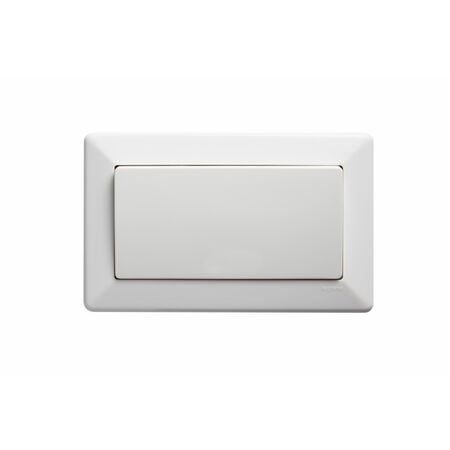 Como - Horizontal Single Pole Double Throw - rocker Switch large 1 gang 10A 240V a.c. white
