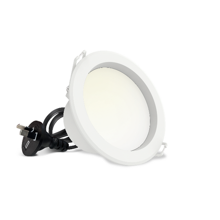 HPM Alina LED 7W 770lm Tri-Colour Recessed Downlight 90mm White