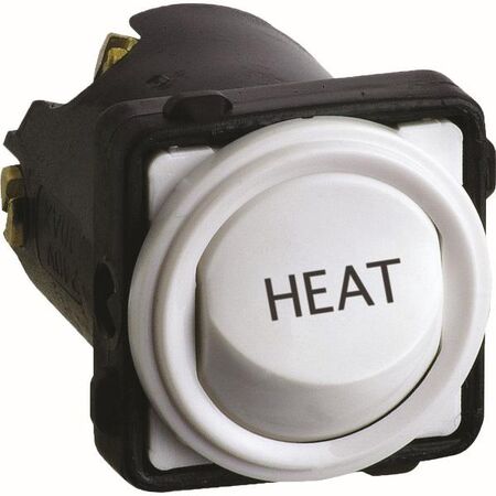 Excel Life - Engraved rocker switch mechanism 2 way 16AX 240V a.c. HEAT engraved Matt White