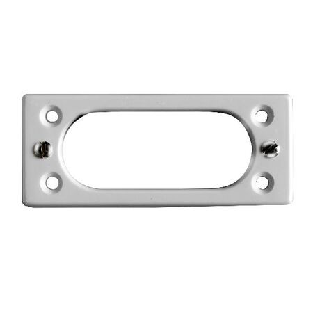 HPM 70mm 2 Gang Architrave Surface Mounting Block 86x36x26mm White