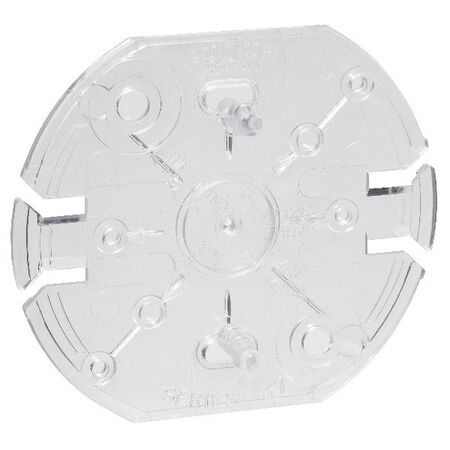 HPM 37 Series 10A Plug Base Snap-on Base Plate Clear