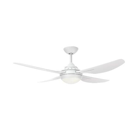 HPM Serene 4 Blade AC Ceiling Fan with Light 1220mm 48in White