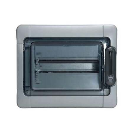 Plexo3 IP65 Surface Mount Enclosure 12 Module Grey 282Hx340Wx141Dmm