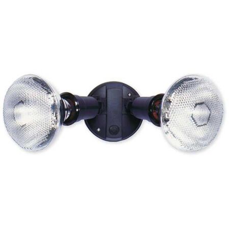 Nelson - Outdoor incandescent twin floodlight PAR38 IP44 - black lamps not supplied