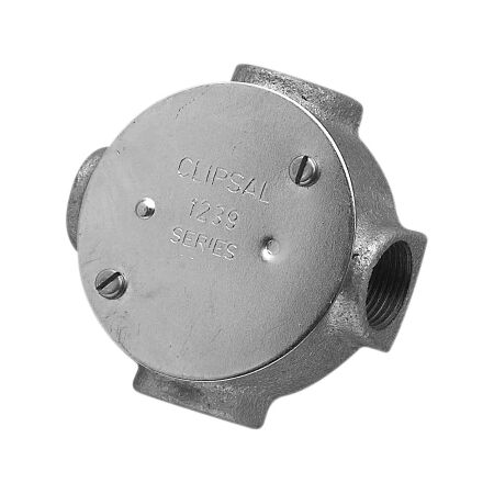 Clipsal - Cable Management, Machine Cast Fittings, Junction Boxes and Lid Kits, 20mm, 1 Way