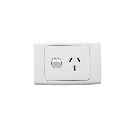 2000 Series, Single Switch Socket Outlet, 250V, 15A - Dark Blue