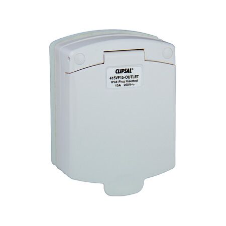 Standard Series, Caravan Socket Outlet, Auto-Switched IP34 15A - White Electric